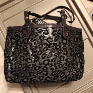 Black Leopard Print Purse